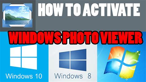 Activate windows image viewer windows 10